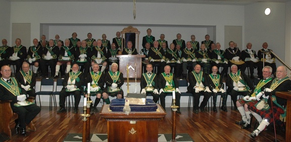 View onto stage of the Harmony Hall
